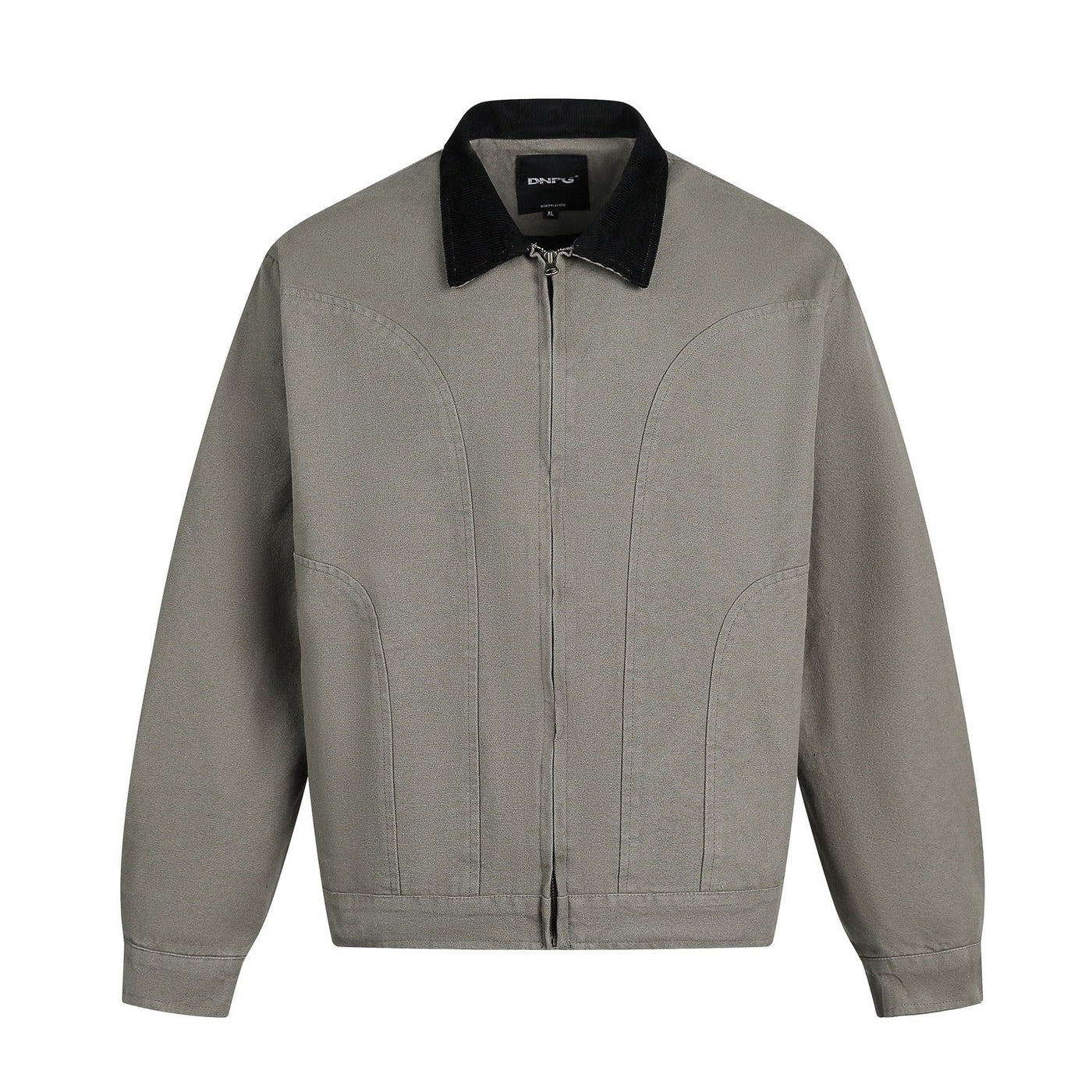 Herrenjacke in Wildlederoptik mit Druckknopfverschluss - Ernesto