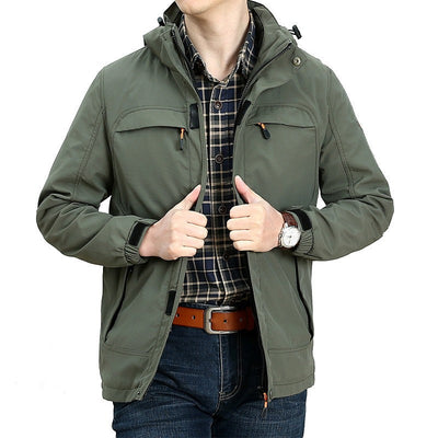 Wasserdichte Freizeitjacke für Herren mit funktionellen Taschen - Bahamut