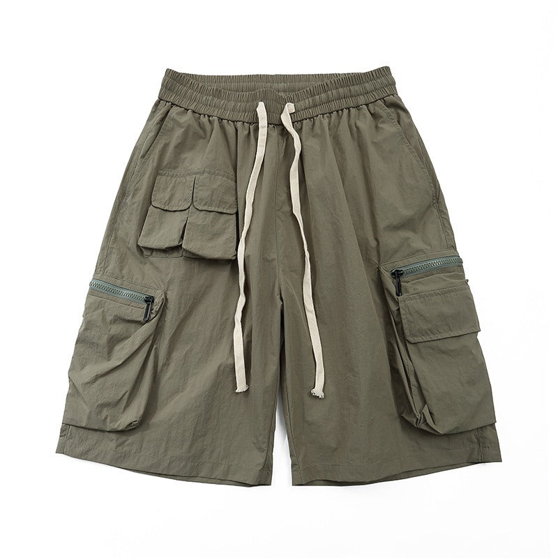 Damen-Shorts mit großen Taschen und lässigen Reißverschlüssen - Fey