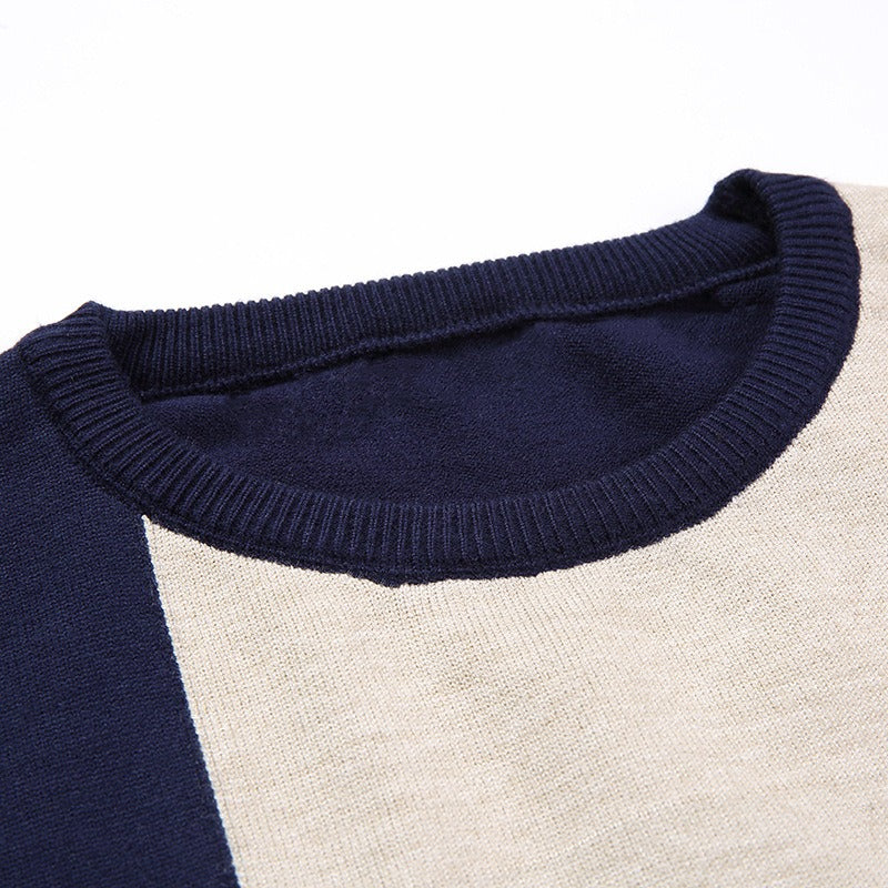 Langärmeliger Pullover mit modernem, geometrischem Design für Herren - Bastien