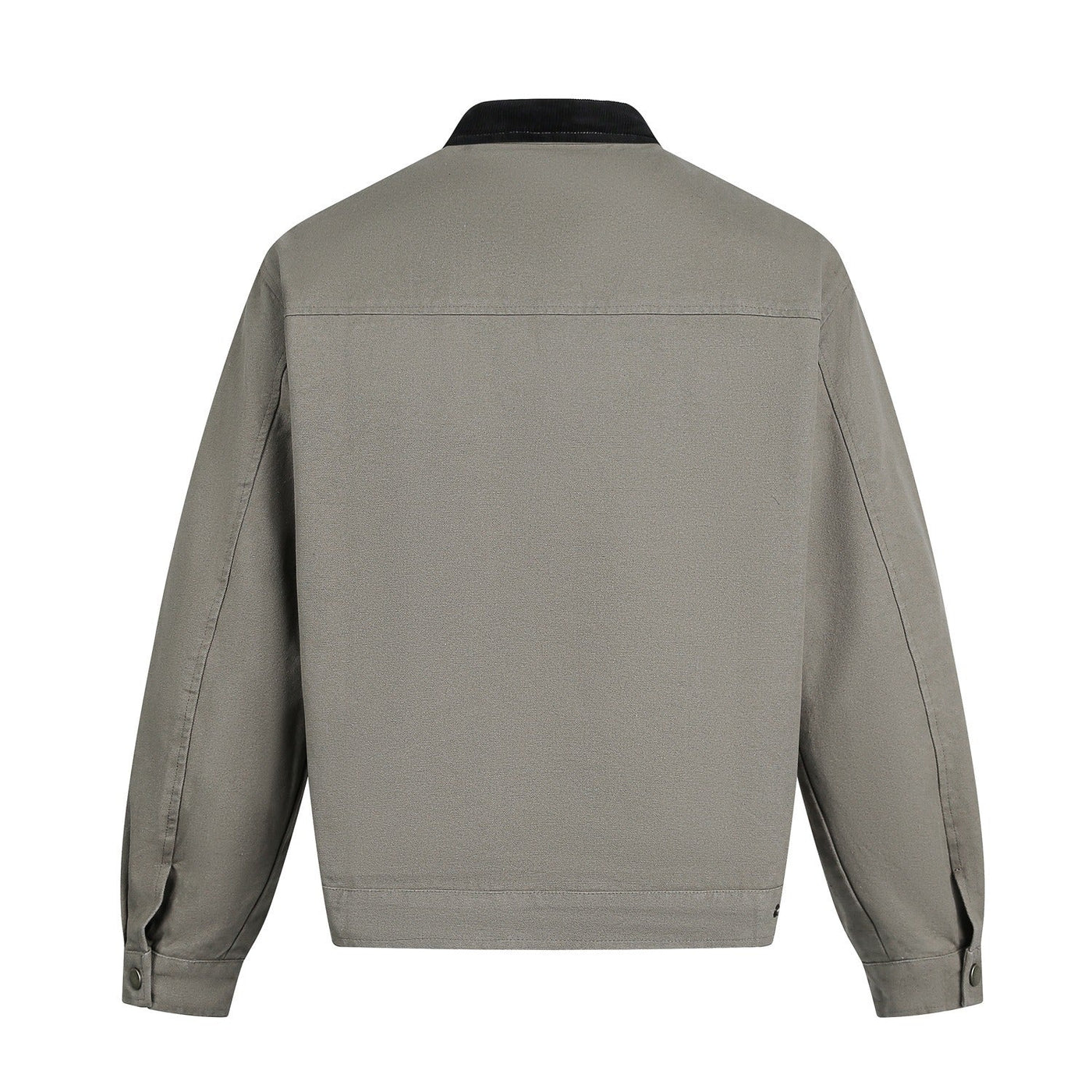 Herrenjacke in Wildlederoptik mit Druckknopfverschluss - Ernesto