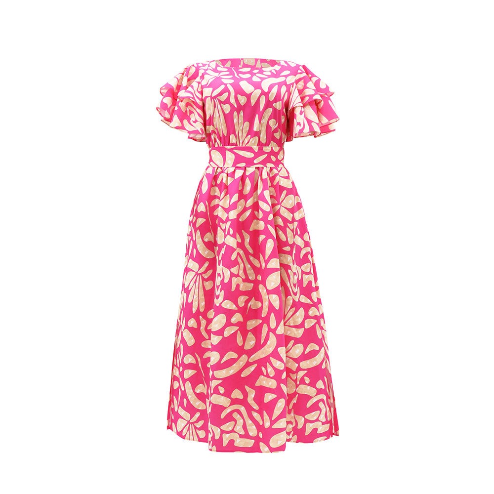 Schulterfreies langes Kleid Frau - Adara
