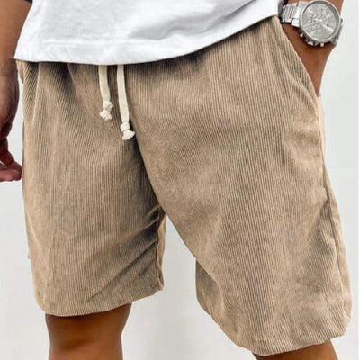 Lässige Cord-Shorts für Männer, mittelgroße, lockere Passform - Eland
