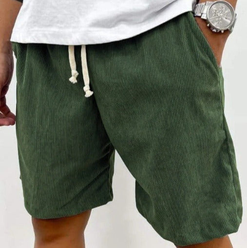 Lässige Cord-Shorts für Männer, mittelgroße, lockere Passform - Eland