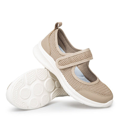 Atmungsaktive orthopädische Damenschuhe mit Klettverschluss - Hilda