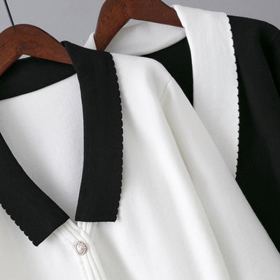 Kurze strukturierte Strickjacke - Irène