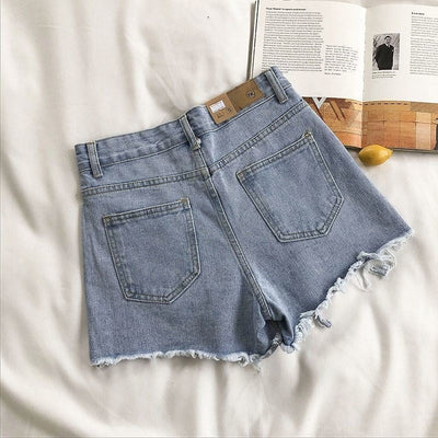 Jeansshorts für Frauen mit ausgefranstem Effekt - Estelle
