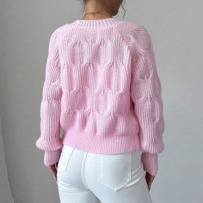 Geflochtener Strickpullover für Frauen - Alana