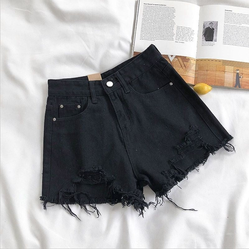 Jeansshorts für Frauen mit ausgefranstem Effekt - Estelle