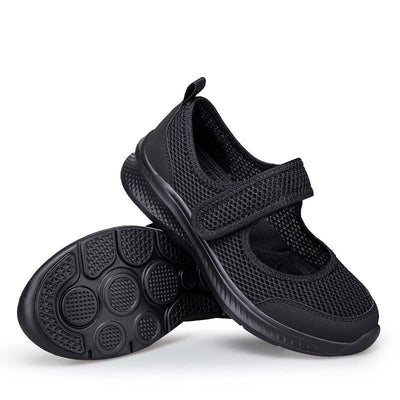 Atmungsaktive orthopädische Damenschuhe mit Klettverschluss - Hilda