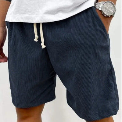 Lässige Cord-Shorts für Männer, mittelgroße, lockere Passform - Eland