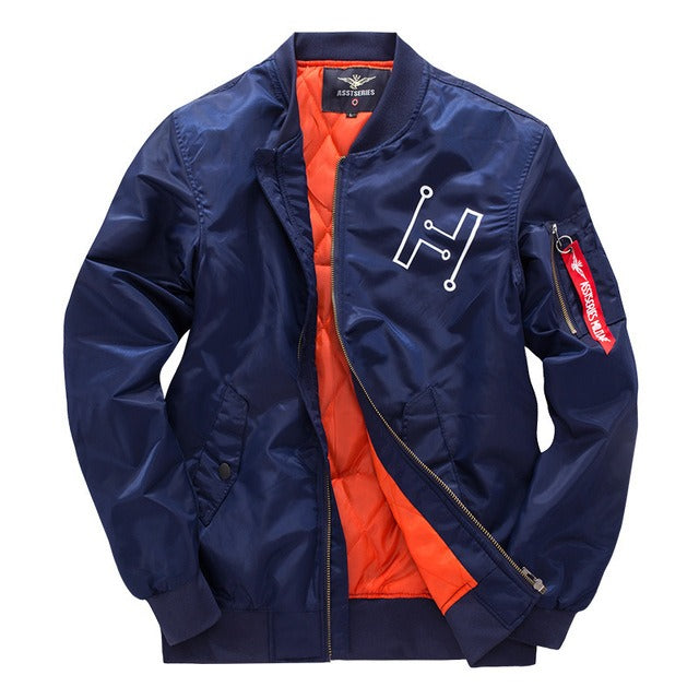 Gesteppte Bomberjacke mit Reißverschluss im urbanen Stil für Herren - Helix