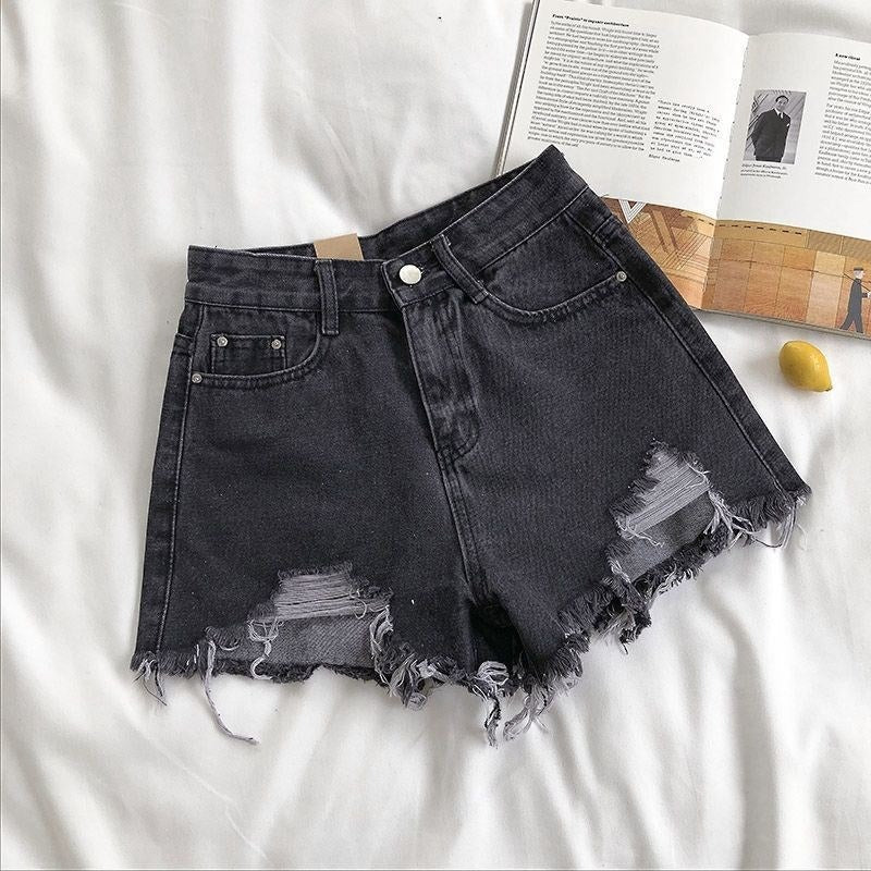 Jeansshorts für Frauen mit ausgefranstem Effekt - Estelle