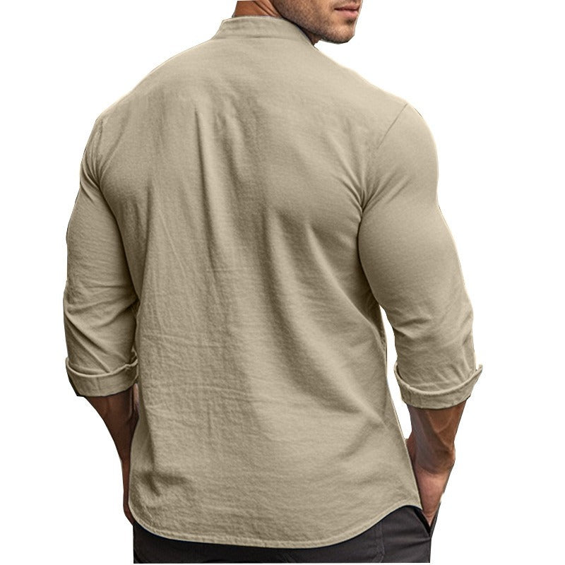 Leinen-Langarmset für Herren - Terry