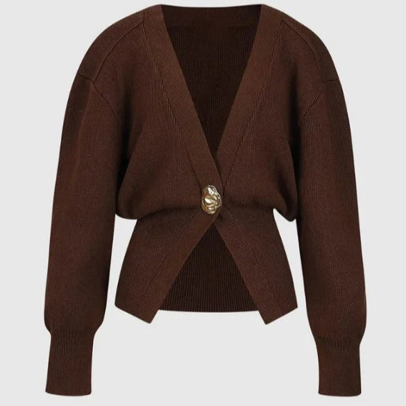 Damen Strickjacke mit dekorativer Knopfleiste - Romane