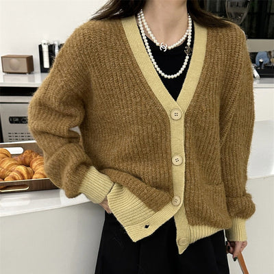 Damen Strickjacke weich gestrickt lässige Passform - Ingrid