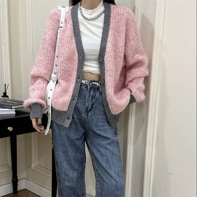 Damen Strickjacke weich gestrickt lässige Passform - Ingrid