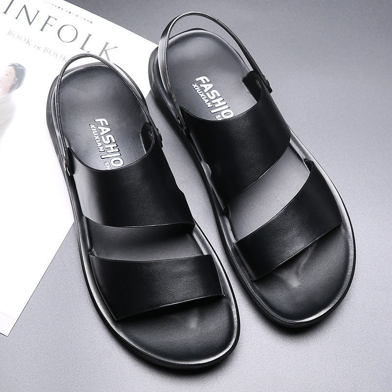 Herren Sandalen mit breitem Riemen im klassischen Stil - Lior