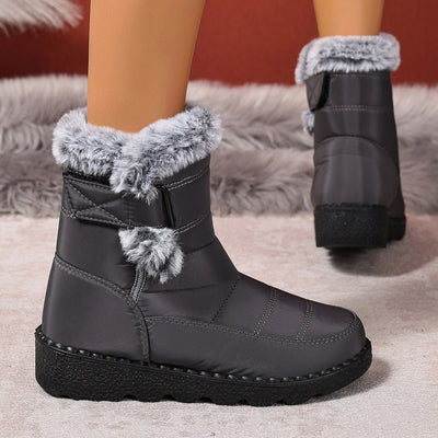 Damen-Winterstiefel mit Thermofutter und rutschfester Sohle - Wolle