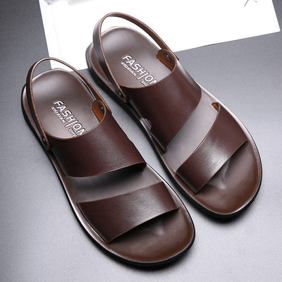 Herren Sandalen mit breitem Riemen im klassischen Stil - Lior