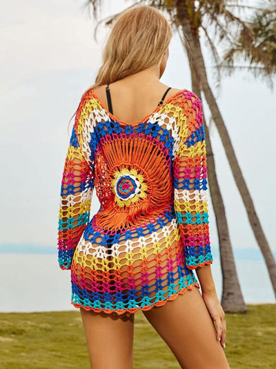Ocean Chic - Crochet Halo Beach Cover-up