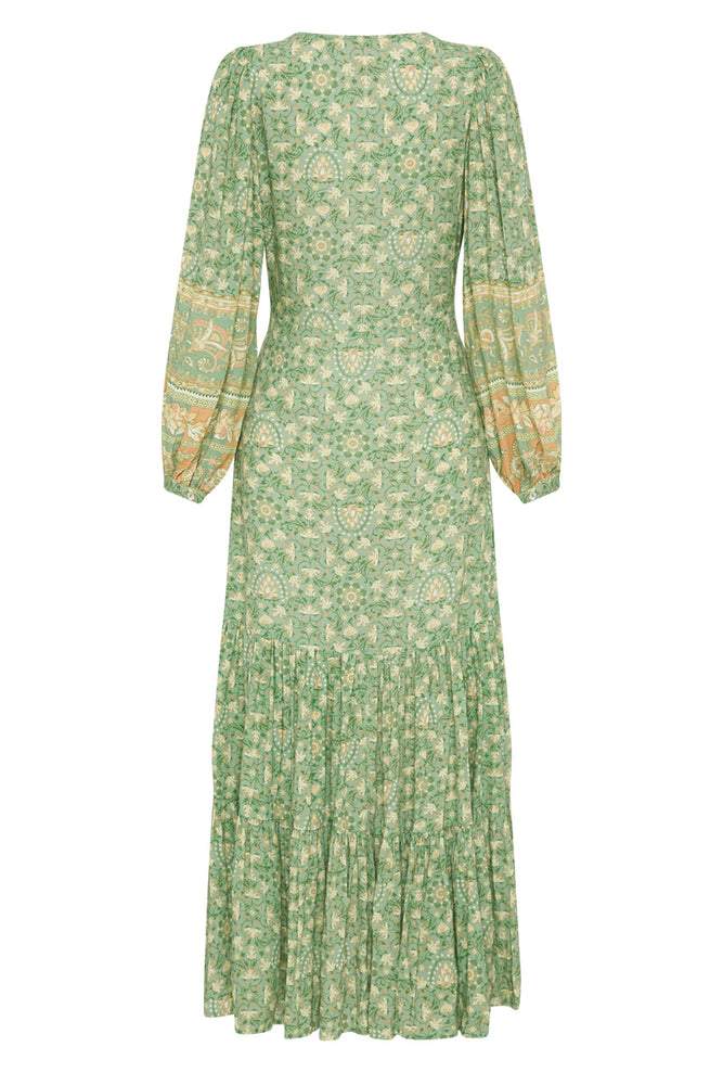 Elvira - Splice bedrucktes Maxikleid mit Knöpfen
