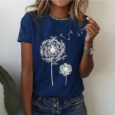Renate – Elegantes Löwenzahn-Shirt für einen einzigartigen Look