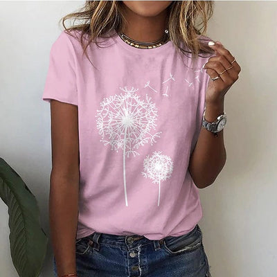 Renate – Elegantes Löwenzahn-Shirt für einen einzigartigen Look