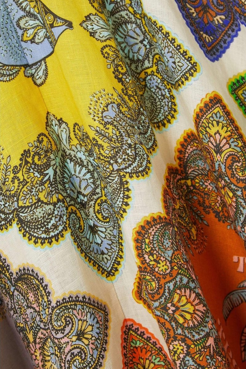 Janice - Bedrucktes Maxi-Halterkleid