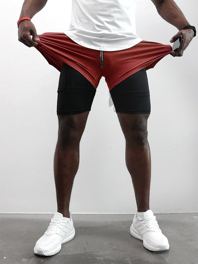Evolution 2-in-1 Mesh Shorts mit Innenfutter