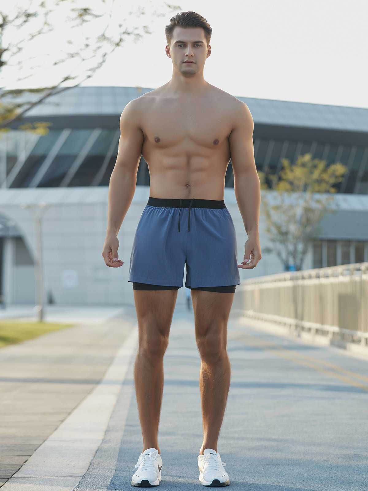 Shorts Base 2 in 1 Gefüttert