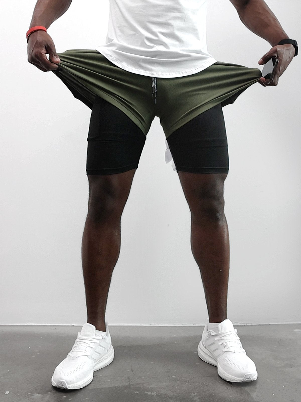 Evolution 2-in-1 Mesh Shorts mit Innenfutter
