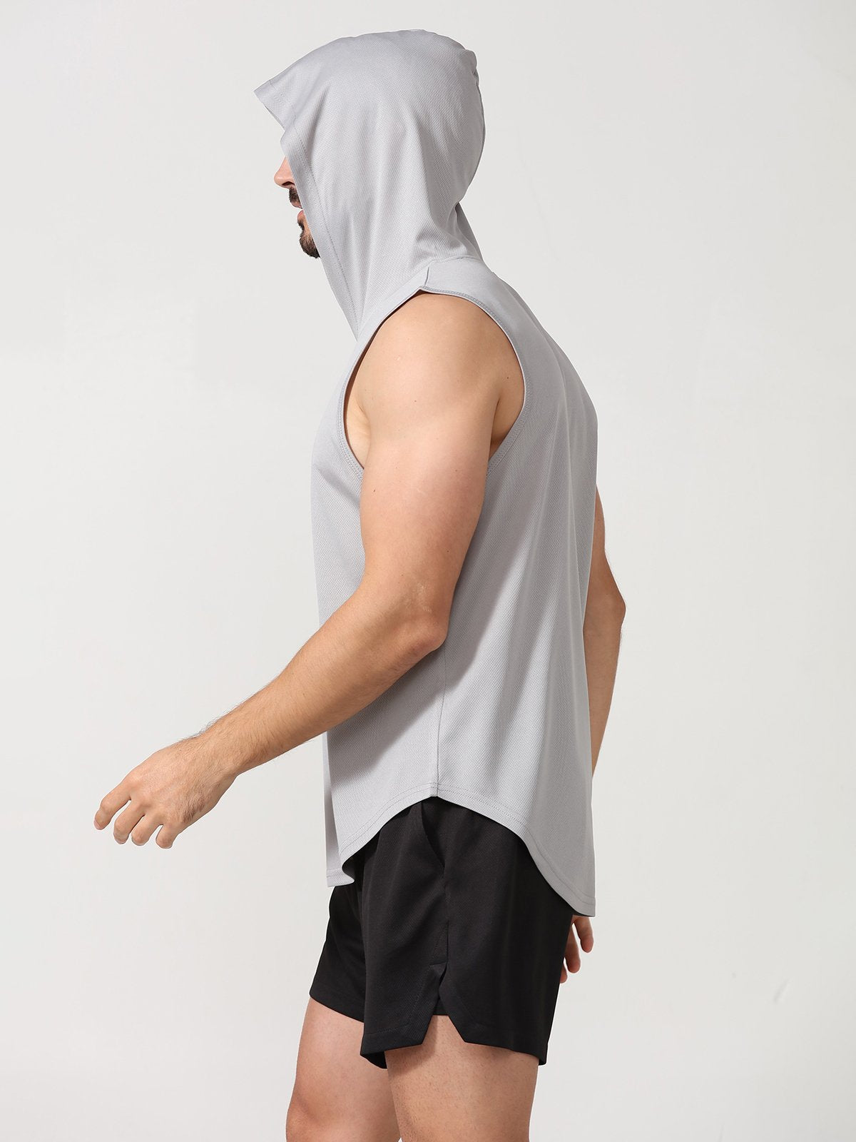 Ärmelloses T-shirt mit Kapuze