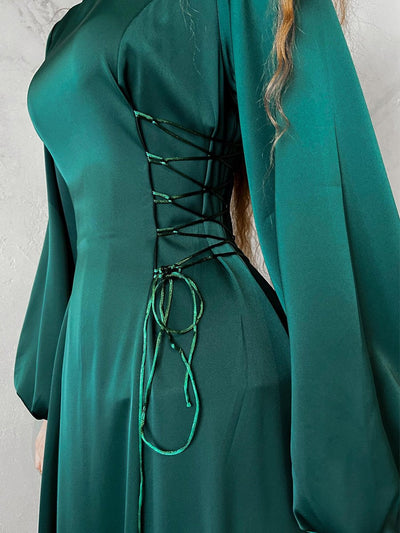 Kira - Kleid mit Rundhalsausschnitt und Spitze