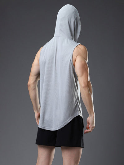 Ärmelloses T-shirt mit Kapuze
