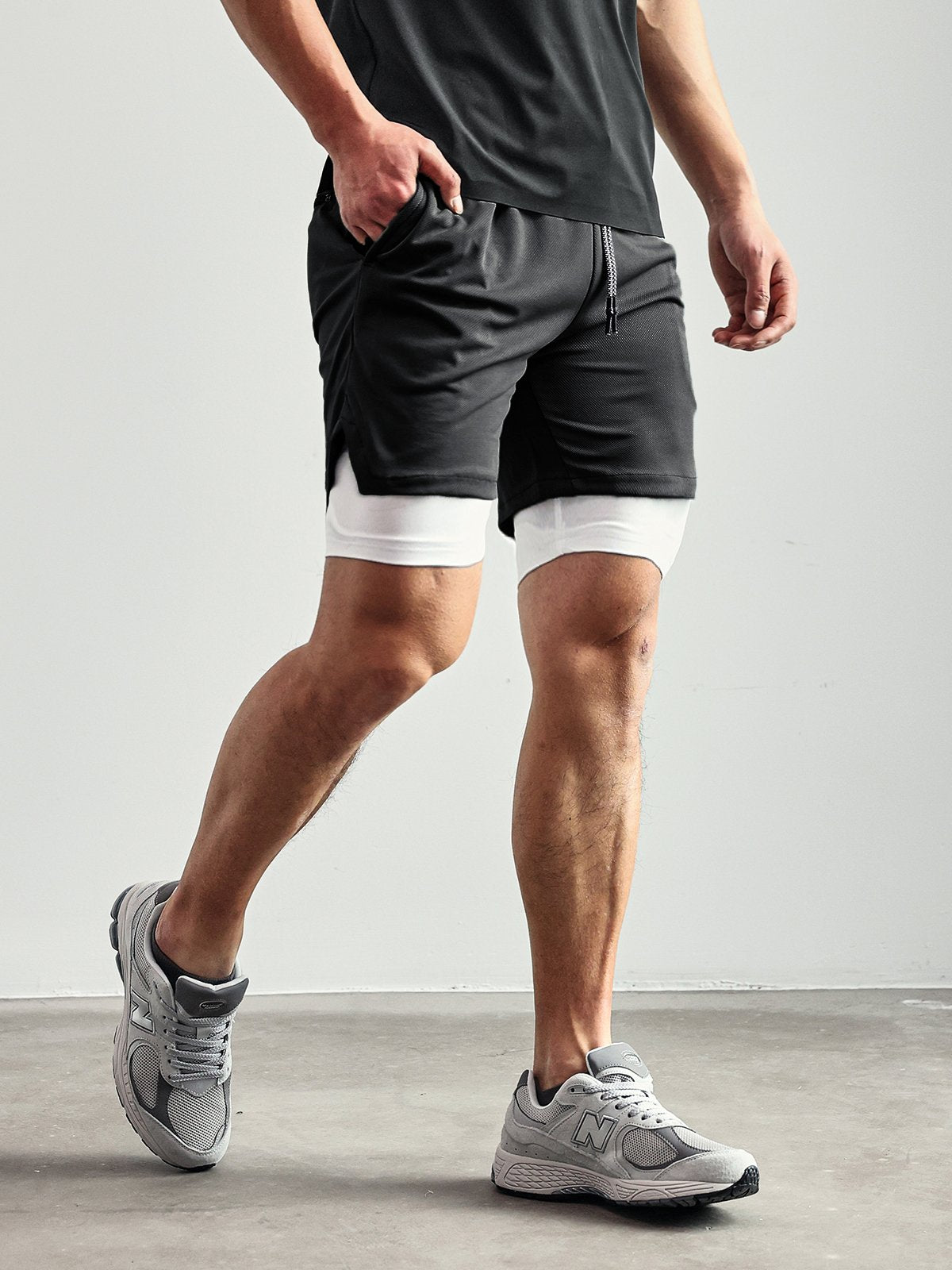 Evolution 2-in-1 Mesh Shorts mit Innenfutter