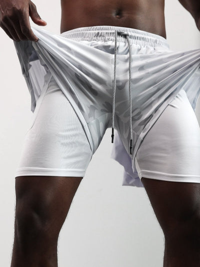 Evolution 2-in-1 Mesh Shorts mit Innenfutter