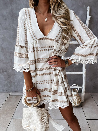 VALENTINA - Mini Bohemian Kleid