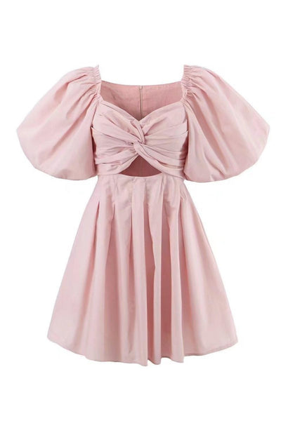 Lydia - Minikleid mit Schleife und Puffärmeln