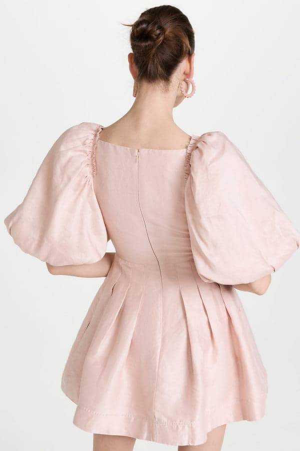 Lydia - Minikleid mit Schleife und Puffärmeln