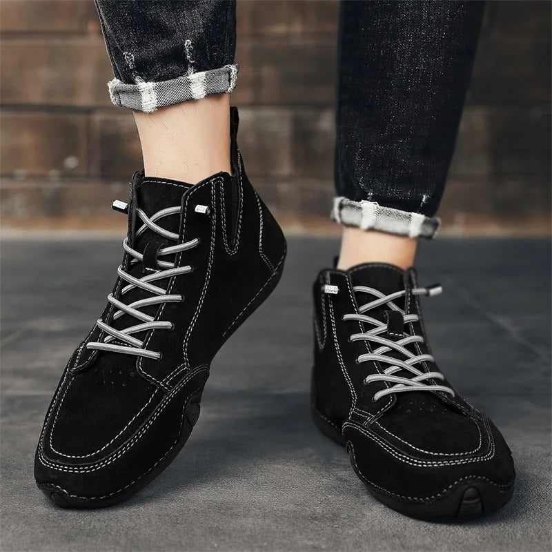 Lorenzo Leder Slip-on Boots