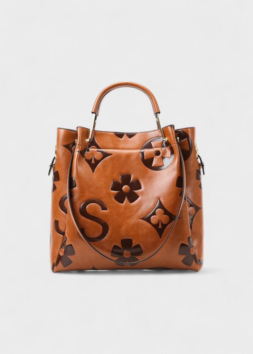 Damen Shopper Tasche mit Blumendruck - Samara