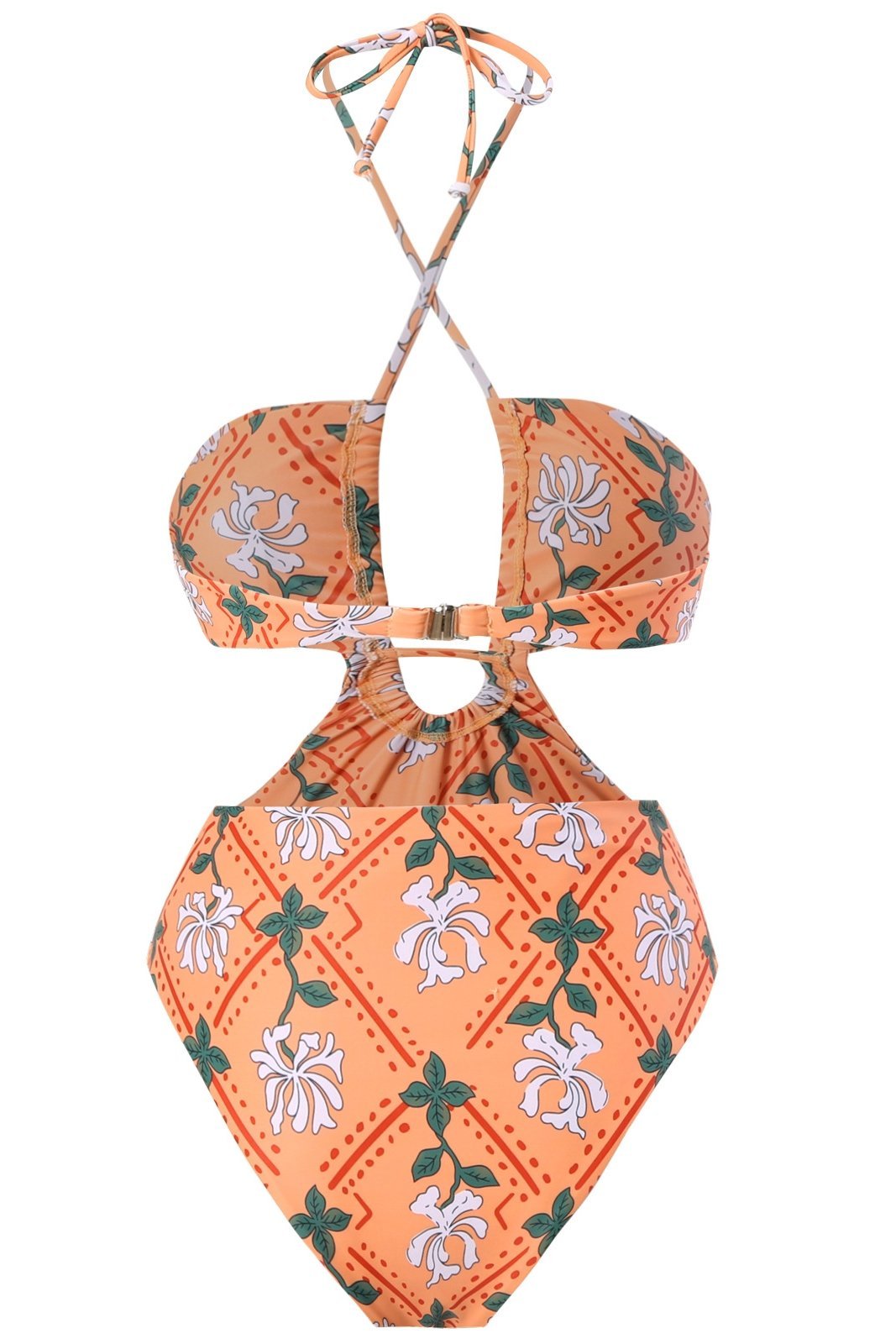 Ocean Chic - Bedrucktes zweiteiliges Badeset mit Kordelzug