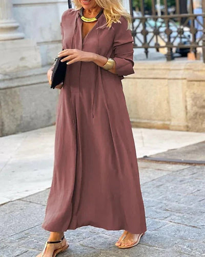 Ilva - Stylisches langarmiges Kleid für den Herbst