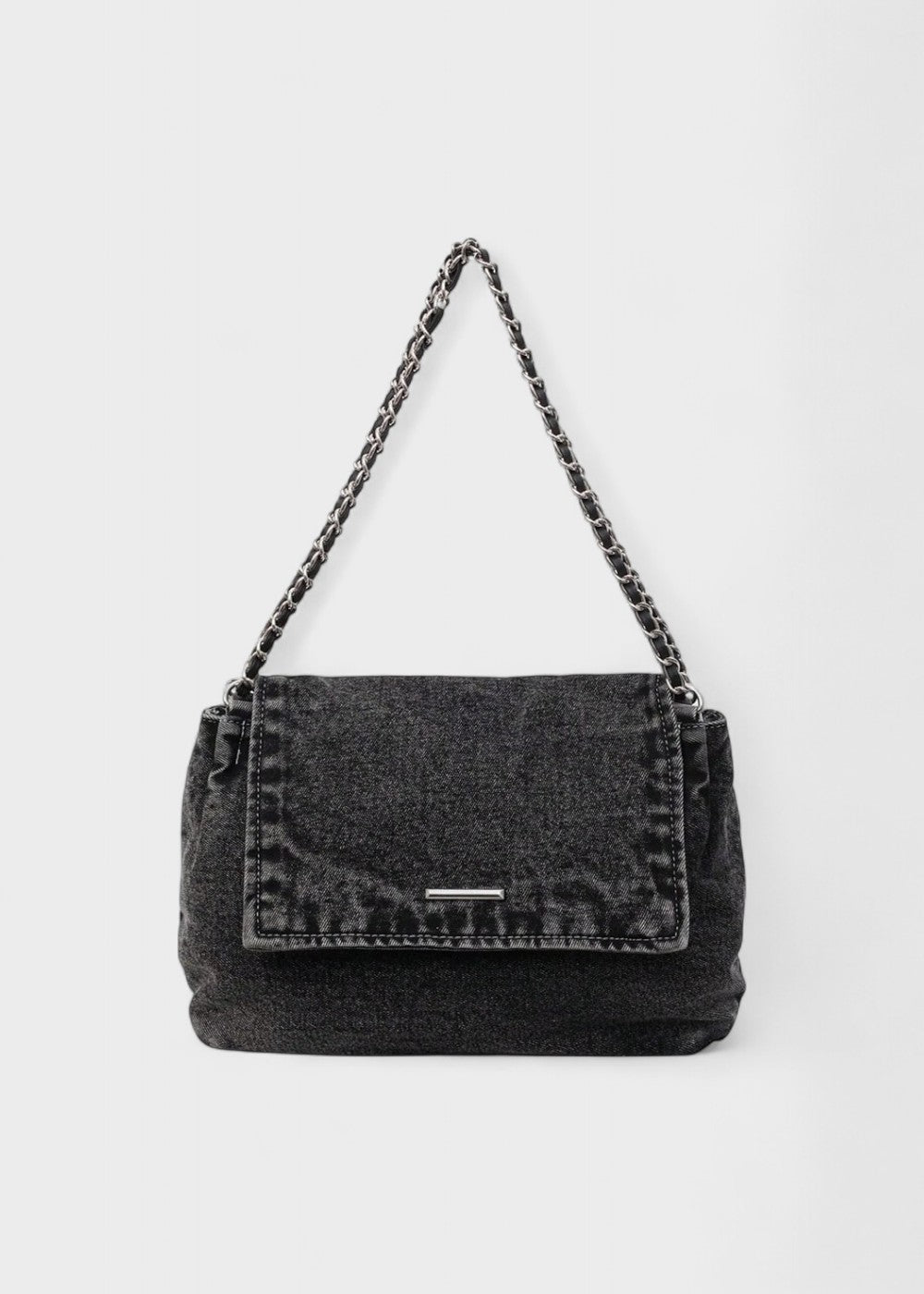 Metallische Kettentasche im urbanen Denim-Stil - Briseida
