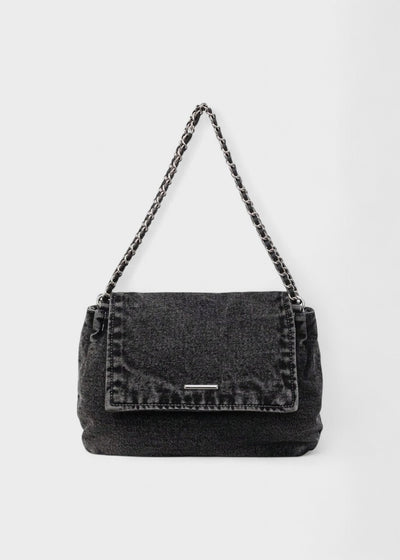 Metallische Kettentasche im urbanen Denim-Stil - Briseida