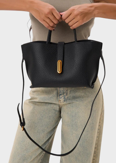 Damen Tragetasche Kunstleder strukturiert elegantes Design - Noiré