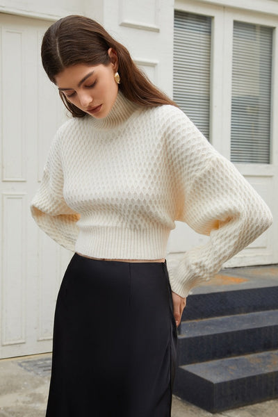 Alma Pullover mit rückenfreiem Rollkragen