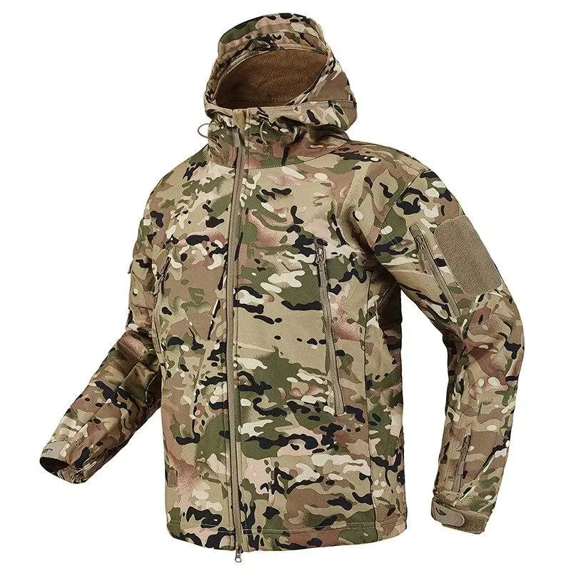 Bedruckter Militärparka - Stylisch und warm für den Winter