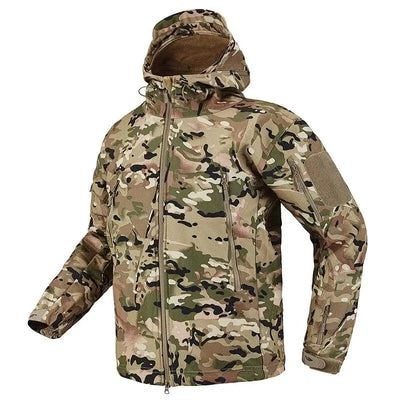 Bedruckter Militärparka - Stylisch und warm für den Winter